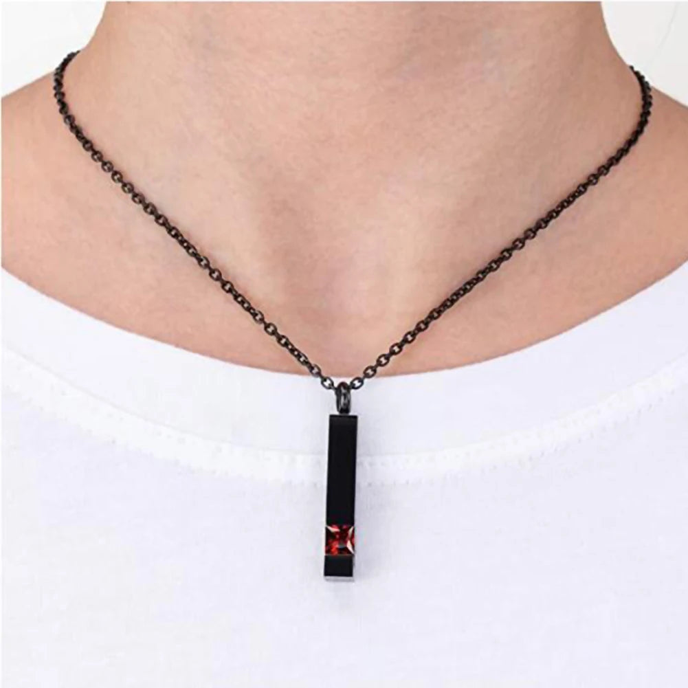 Black Jewelry Cube Stainless  Necklace 12 Kinds Jewelry