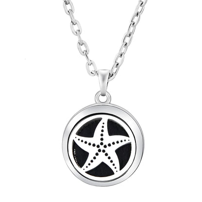 New Stainless Steel Fashion Tree Of Life  Aromatherapy Necklace Essential Oil Diffuser Perfume Locket Pendant Women Jewelry Gift