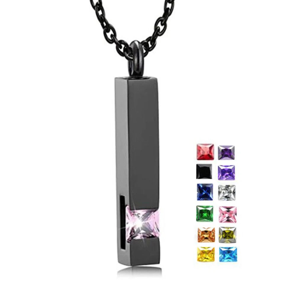 Black Jewelry Cube Stainless  Necklace 12 Kinds Jewelry
