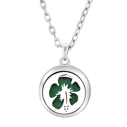New Stainless Steel Fashion Tree Of Life  Aromatherapy Necklace Essential Oil Diffuser Perfume Locket Pendant Women Jewelry Gift