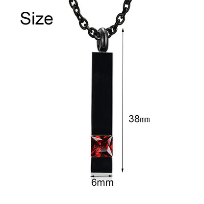 Black Jewelry Cube Stainless  Necklace 12 Kinds Jewelry