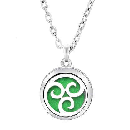 New Stainless Steel Fashion Tree Of Life  Aromatherapy Necklace Essential Oil Diffuser Perfume Locket Pendant Women Jewelry Gift