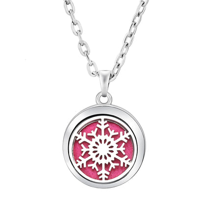 New Stainless Steel Fashion Tree Of Life  Aromatherapy Necklace Essential Oil Diffuser Perfume Locket Pendant Women Jewelry Gift