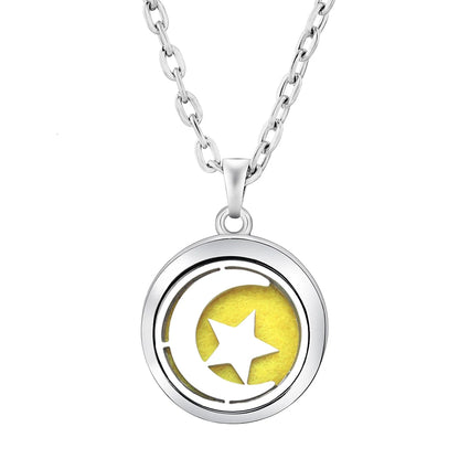 New Stainless Steel Fashion Tree Of Life  Aromatherapy Necklace Essential Oil Diffuser Perfume Locket Pendant Women Jewelry Gift