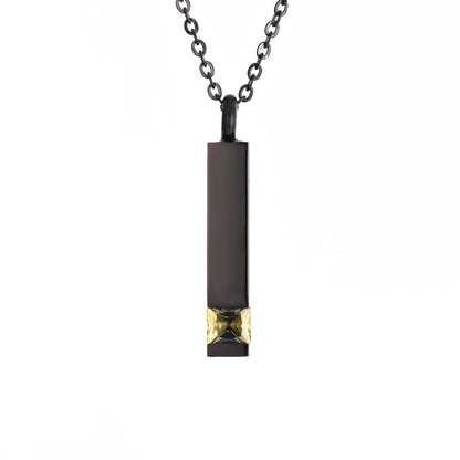 Black Jewelry Cube Stainless  Necklace 12 Kinds Jewelry