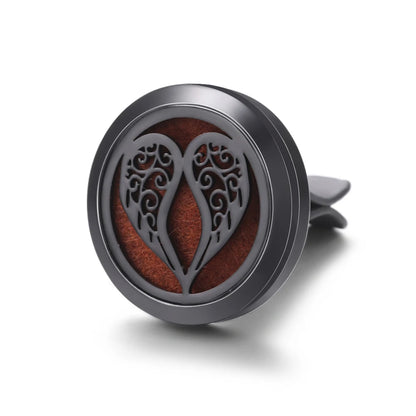 New Car Air Freshener Diffuser Clip Black Hollow Pattern Aromatherapy Lockets Essential Oil Perfume Pendant Car Ornaments Gift