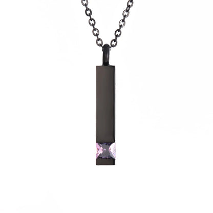 Black Jewelry Cube Stainless  Necklace 12 Kinds Jewelry