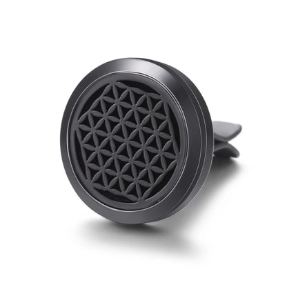 New Car Air Freshener Diffuser Clip Black Hollow Pattern Aromatherapy Lockets Essential Oil Perfume Pendant Car Ornaments Gift