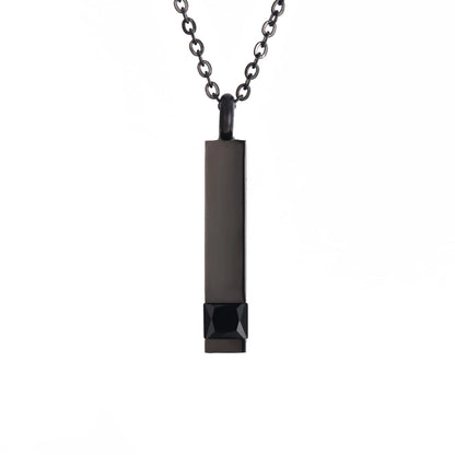 Black Jewelry Cube Stainless  Necklace 12 Kinds Jewelry