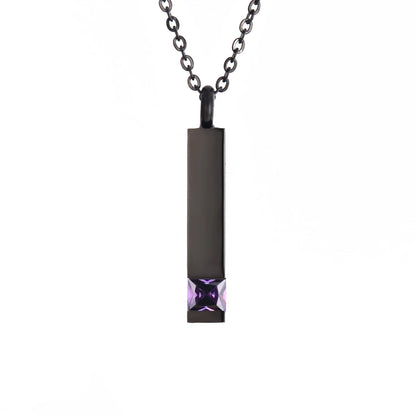 Black Jewelry Cube Stainless  Necklace 12 Kinds Jewelry