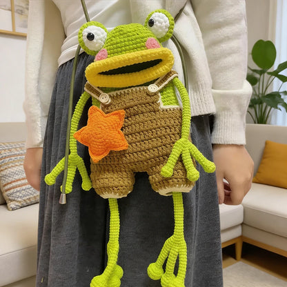DIY Crochet Frog Phone Bag Kit