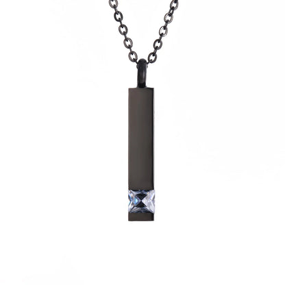 Black Jewelry Cube Stainless  Necklace 12 Kinds Jewelry
