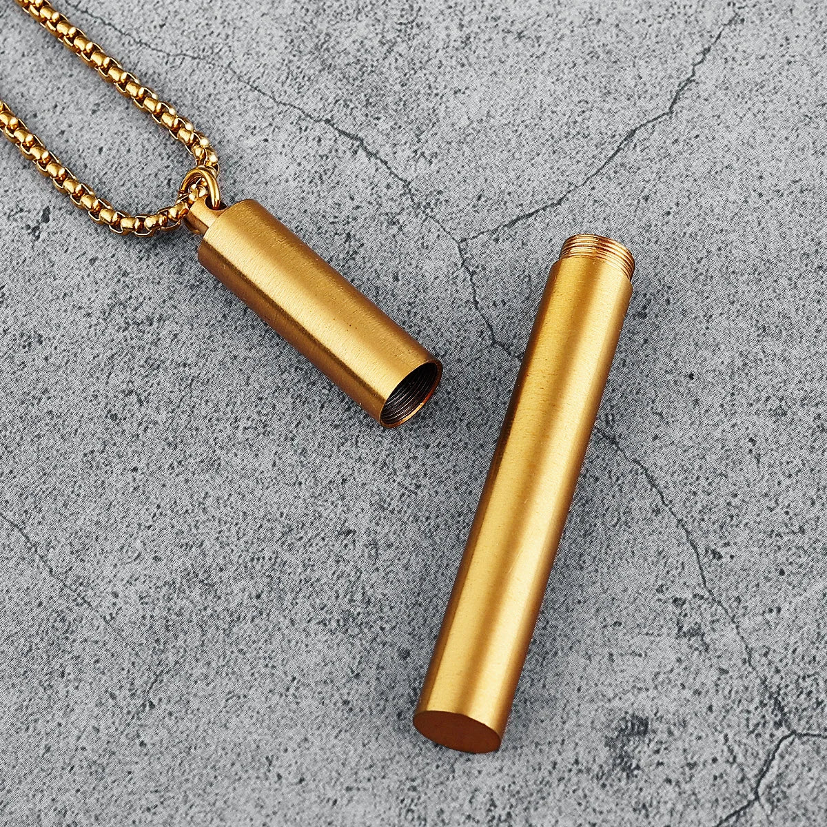 One Last Cigarette Necklaces , Stainless Steel Men Pendants Case Chain Funky Punk for Boyfriend Male Jewelry Gift Wholesale