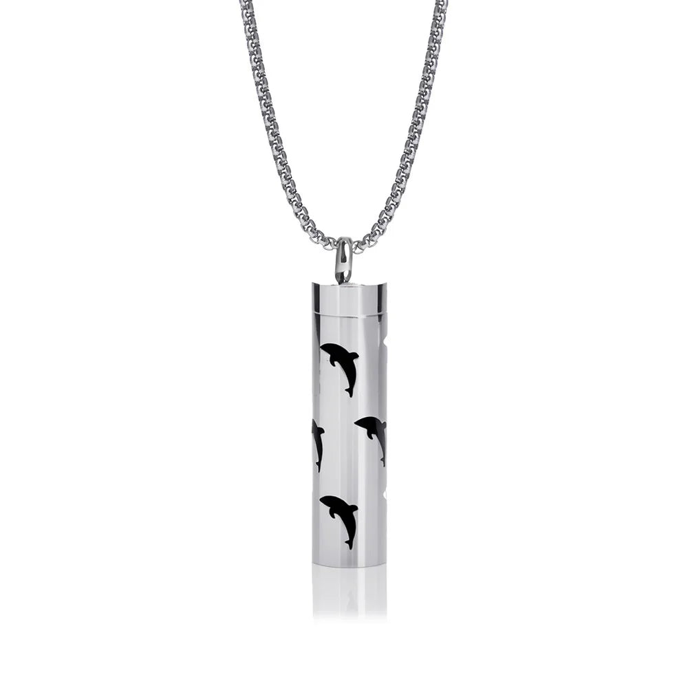New Aromatherapy Diffuser Necklace LOVE Pattern Stainless Steel Essential Oil Diffuser Lockets