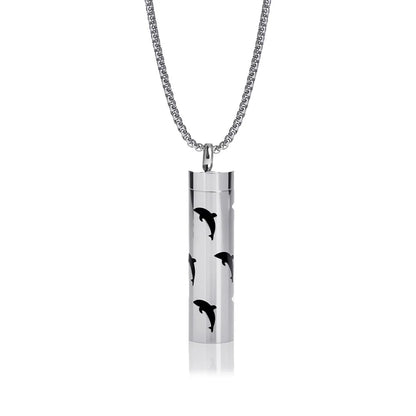 New Aromatherapy Diffuser Necklace LOVE Pattern Stainless Steel Essential Oil Diffuser Lockets