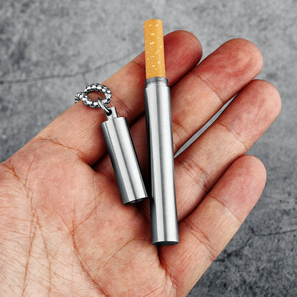 One Last Cigarette Necklaces , Stainless Steel Men Pendants Case Chain Funky Punk for Boyfriend Male Jewelry Gift Wholesale