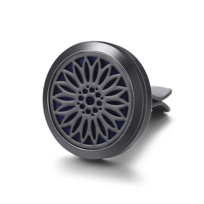 New Car Air Freshener Diffuser Clip Black Hollow Pattern Aromatherapy Lockets Essential Oil Perfume Pendant Car Ornaments Gift