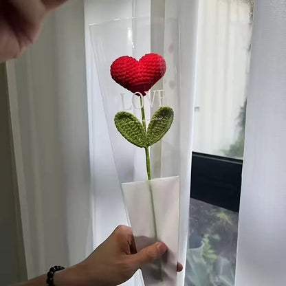 3pcs/6pcs handcrafted heart-shaped bouquets, heart-shaped flowers, Valentine's Day, Mother's Day, special gifts, home decoration