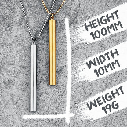 One Last Cigarette Necklaces , Stainless Steel Men Pendants Case Chain Funky Punk for Boyfriend Male Jewelry Gift Wholesale