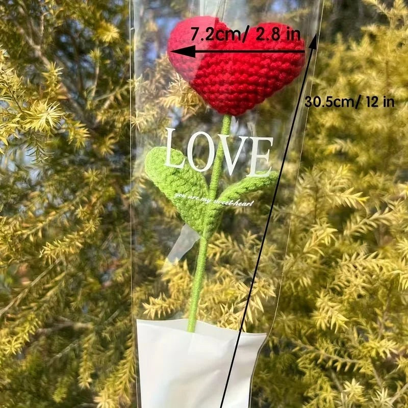 3pcs/6pcs handcrafted heart-shaped bouquets, heart-shaped flowers, Valentine's Day, Mother's Day, special gifts, home decoration