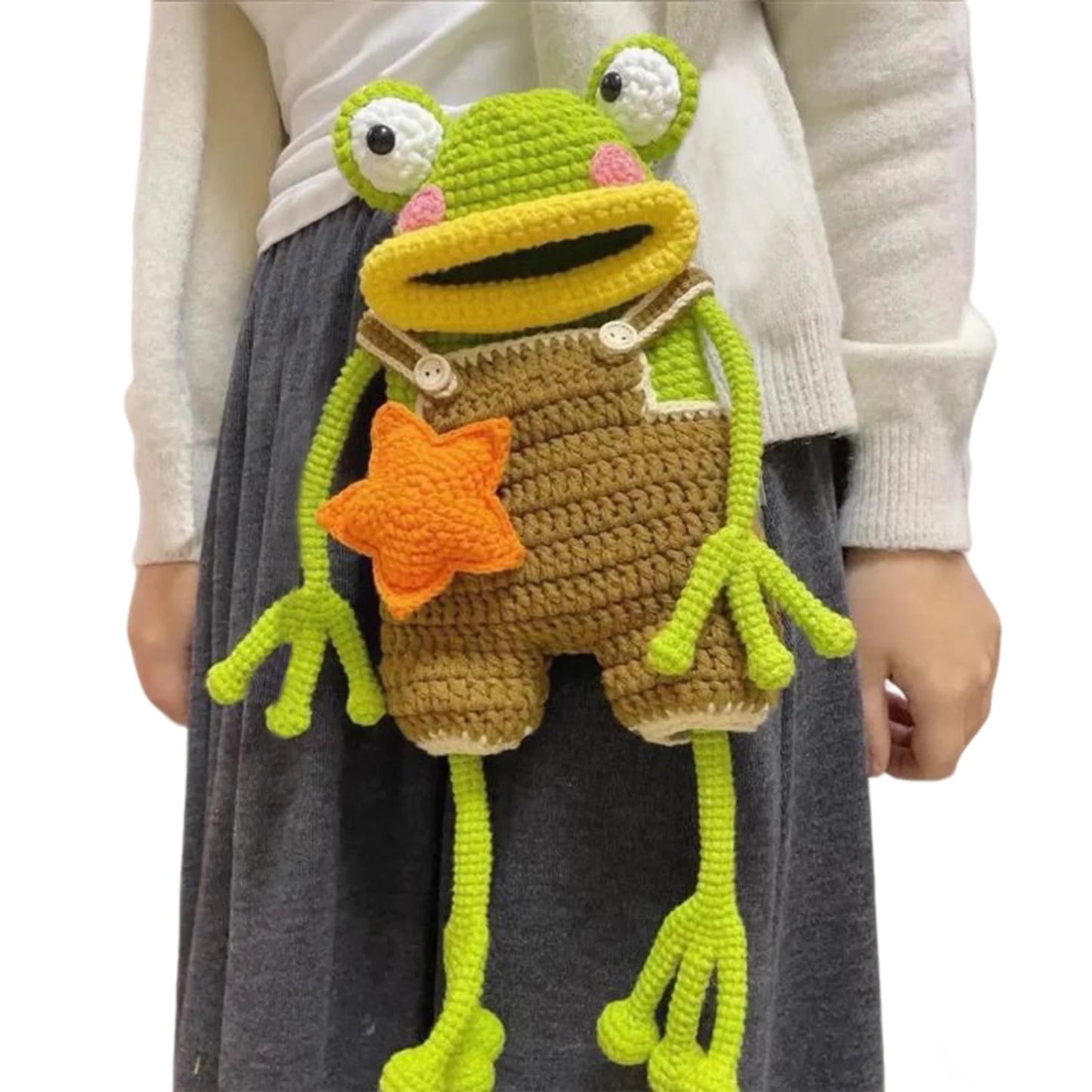 DIY Crochet Frog Phone Bag Kit