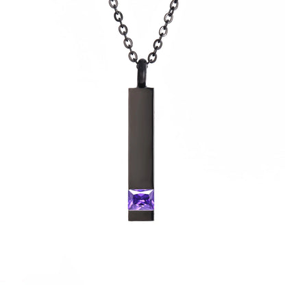 Black Jewelry Cube Stainless  Necklace 12 Kinds Jewelry