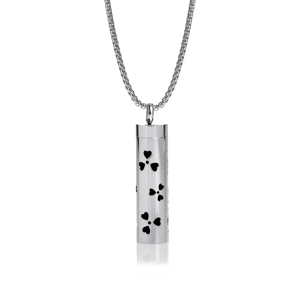 New Aromatherapy Diffuser Necklace LOVE Pattern Stainless Steel Essential Oil Diffuser Lockets