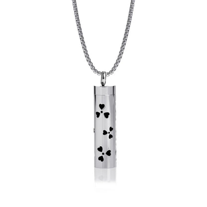 New Aromatherapy Diffuser Necklace LOVE Pattern Stainless Steel Essential Oil Diffuser Lockets