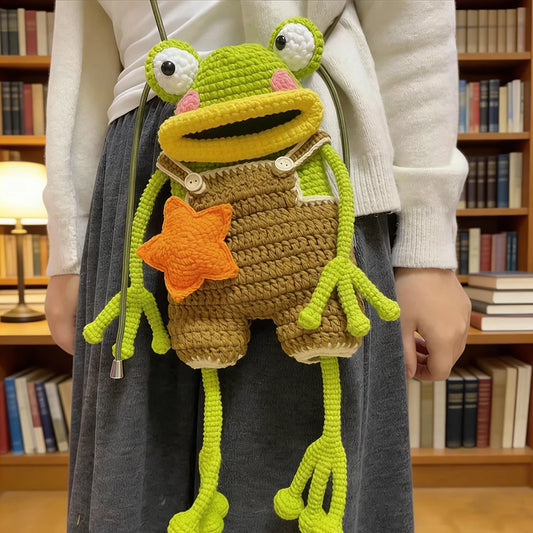 DIY Crochet Frog Phone Bag Kit