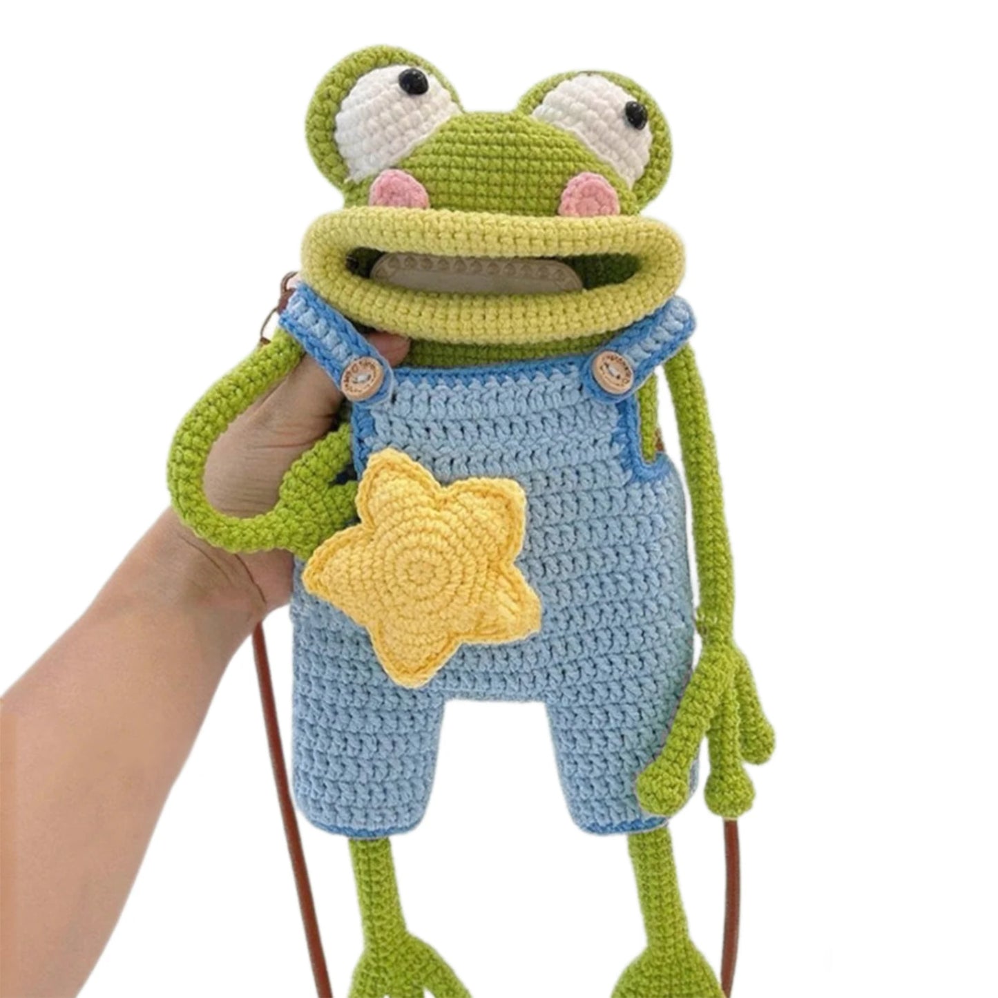 DIY Crochet Frog Phone Bag Kit