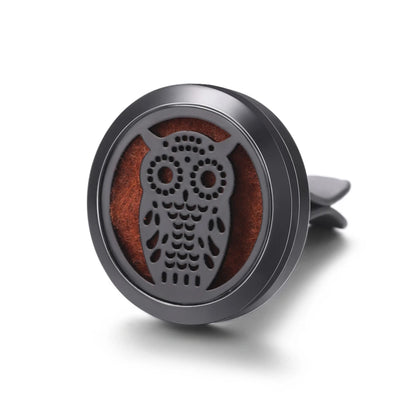 New Car Air Freshener Diffuser Clip Black Hollow Pattern Aromatherapy Lockets Essential Oil Perfume Pendant Car Ornaments Gift
